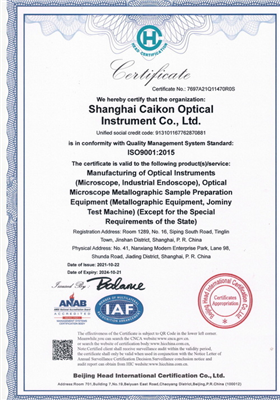 ISO9001����������ϵ��֤֤��-Ӣ��